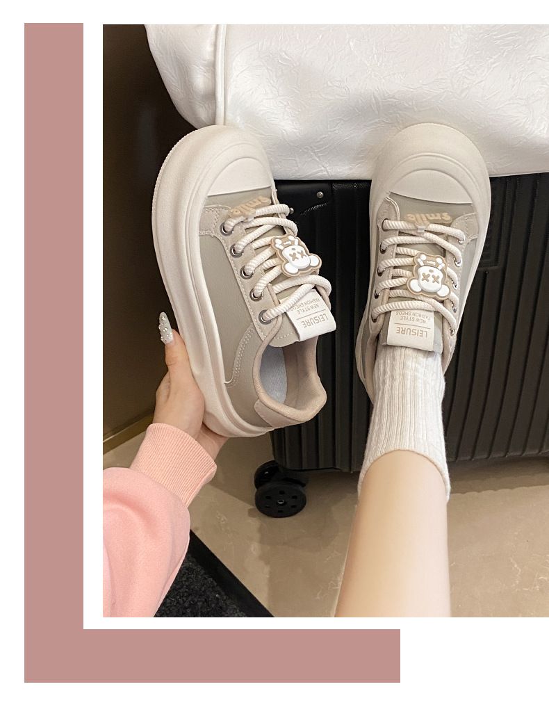 Scarpette bianche per bambini, ragazze, studenti, tempo libero, sport, scarpe da tavola versatili, tiro da strada_voghion.com