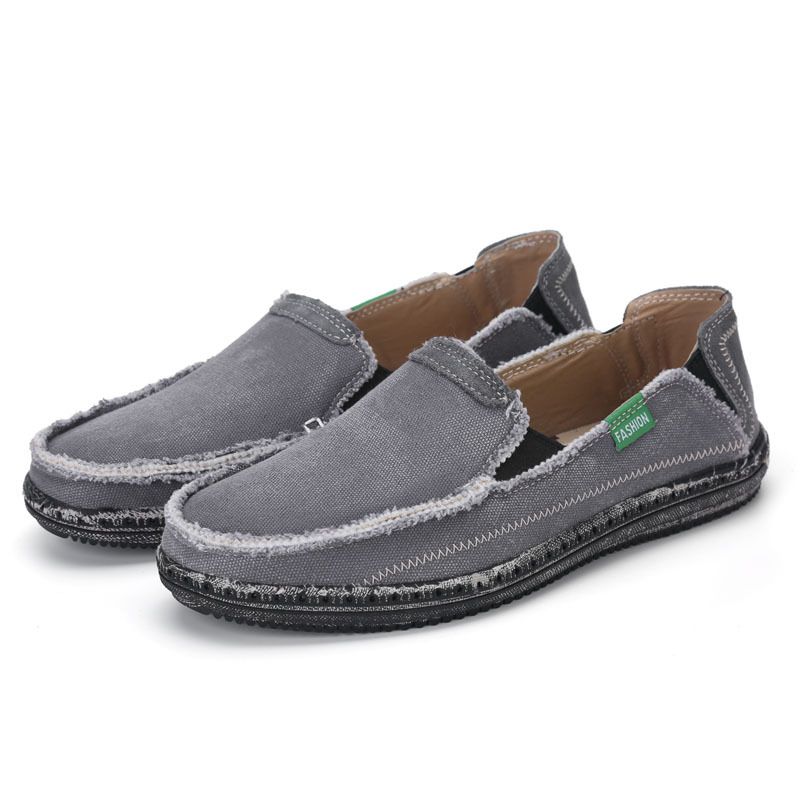 2025 New Old Beijing Cloth Casual Loafers, Rubber Soled Outdoor Canvas Shoes, Fashionable Black Bean Shoes For Men_voghion.com