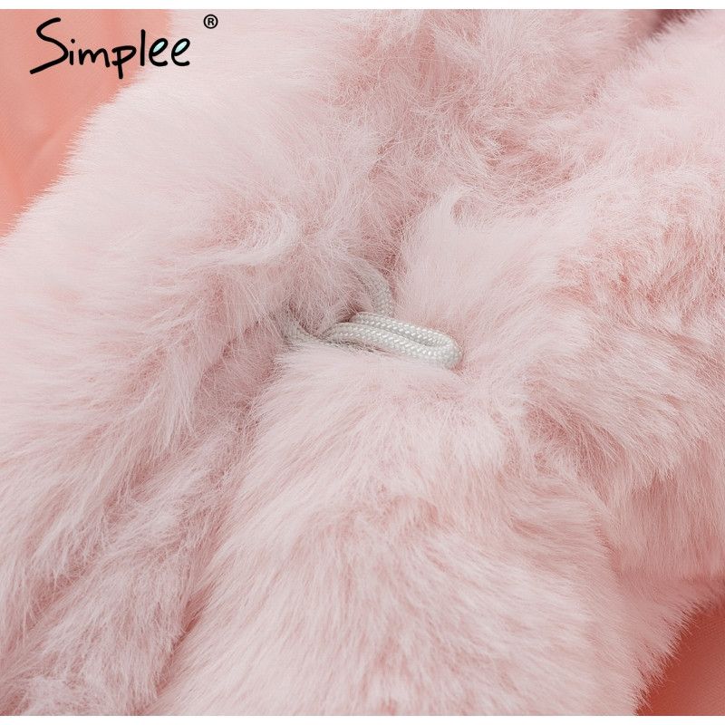 Fluffy Teddy Bear Women's Winter Coat Faux Fur Hooded Jacket Soft Plush Outerwear Cozy Puffy Coat For Ladies_voghion.com