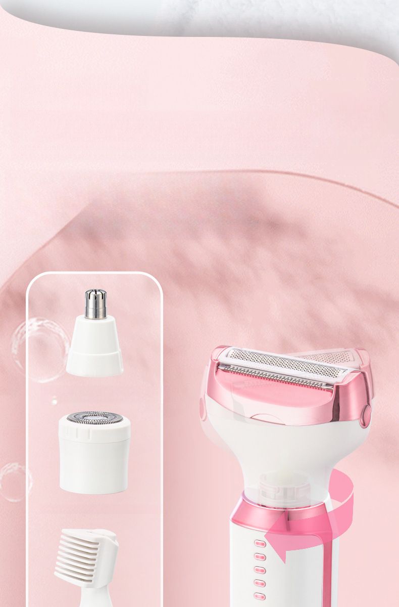Rasoio elettrico multifunzionale per capelli, 5 in 1, display digitale, per donne, parti intime, tagliacapelli_voghion.com