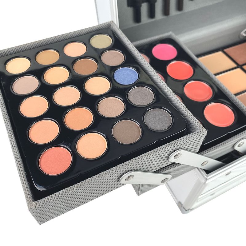 VERONNI Professionelles Make-up-Set – Lidschattenpalette mit 132 Farben, Lipgloss, Rouge und Lippenstiften, All-in-One-Kosmetikset für Make-up-Artists_voghion.com
