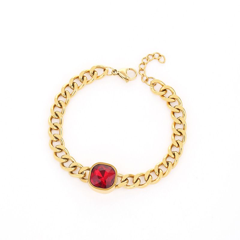 Gute New Trend Cuban Chain Necklace Bracelet Ring Earrings Real Gold Plated Titanium Steel Non-Fading Set_voghion.com