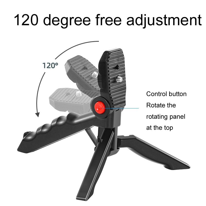 3 in 1 Video Shooting LED Light Portable Tripod Live Microphone, Specification:Battery Models_voghion.com