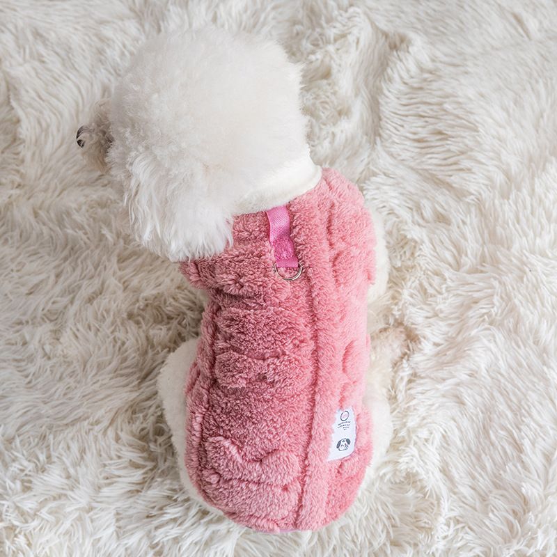 PawParty Store'dan Küçük ve Orta Boy Köpekler İçin Sonbahar-Kış Yeleği, Polar Shih Tzu Kaniş Kıyafetleri, Chihuahua Ceket ve Pug Aksesuarları_voghion.com