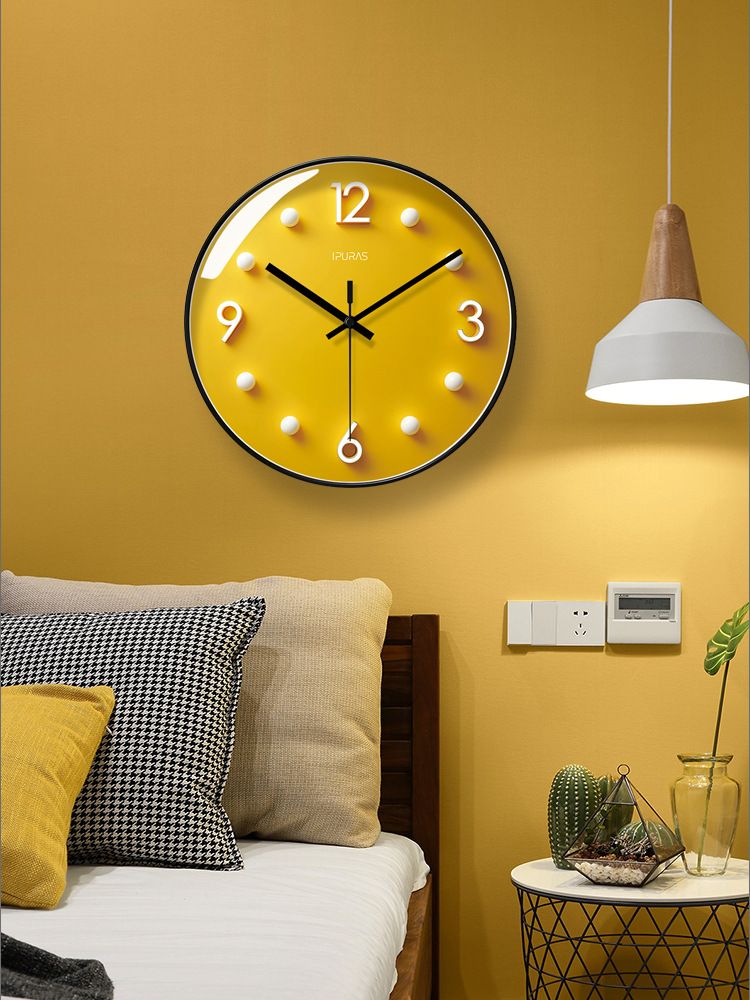 Yipula 7298 Orologio al quarzo silenzioso semplice e moderno, creativo, alla moda, nordico, per soggiorno, camera da letto, decorazione_voghion.com
