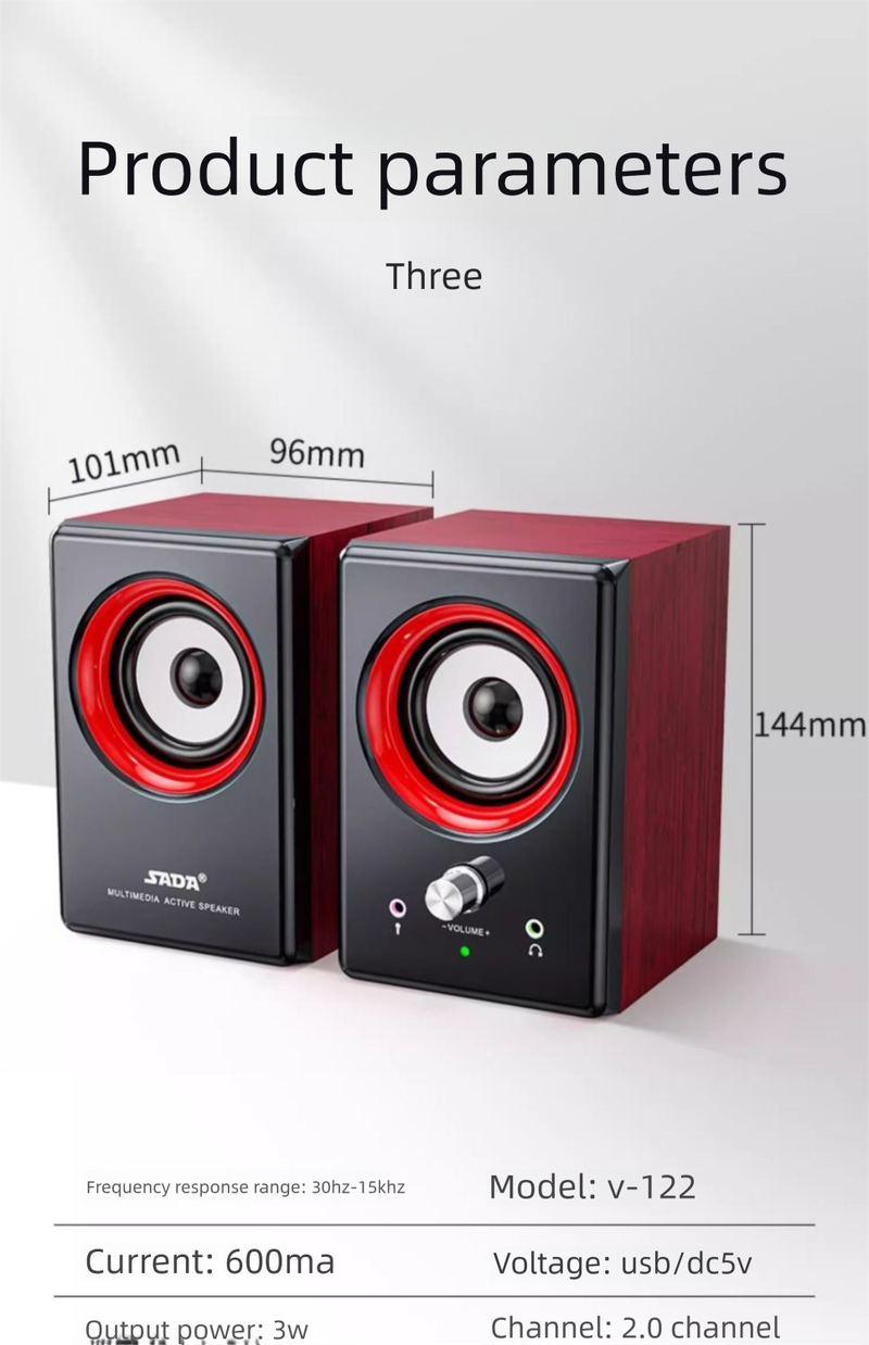 Desktop Computer Speaker USB Direct Connection Home Wired Bluetooth Laptop Multimedia High Volume With Microphone_voghion.com