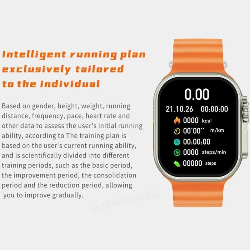 Multi-Sport IW8 Ultra Smart Series 8 49mm 2.16" HD képernyő Bluetooth hívás NFC IP68 vízálló hőmérséklet-érzékelős okosóra férfiaknak_voghion.com