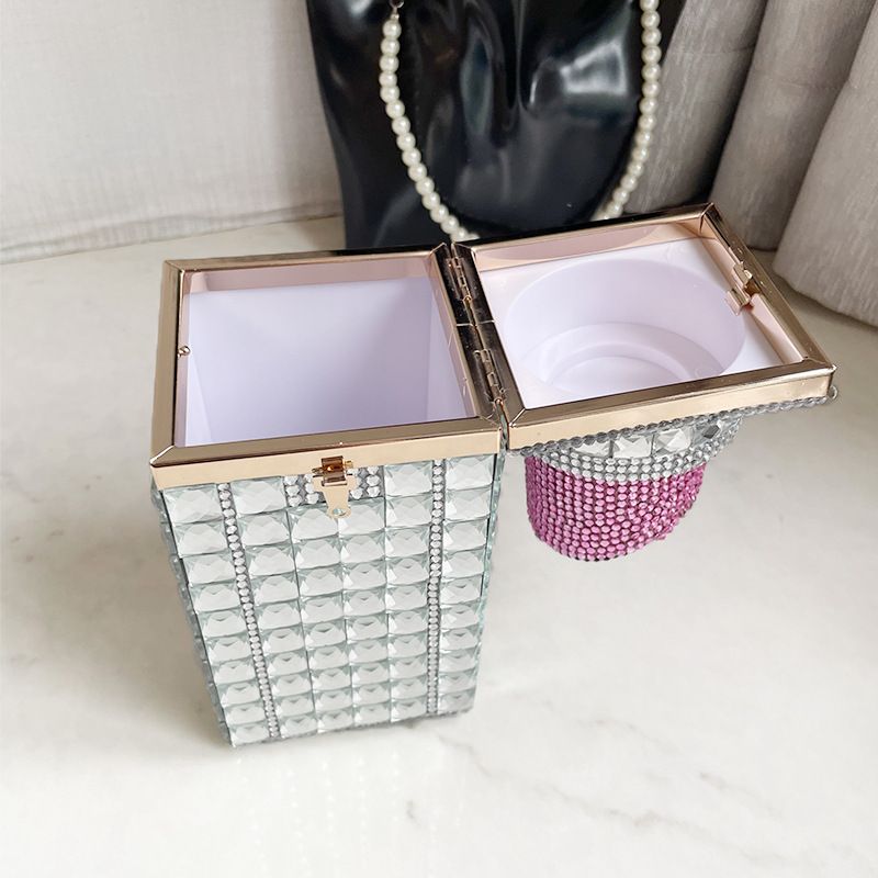 trendig diamant läppstift kedja axel budväska kvinnor clutch väskor strass kvällsväska kvinnor_voghion.com