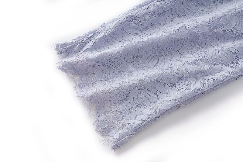 Elegantes, zweiteiliges Set aus hoch taillierter Hose mit Spitzenbesatz und Bindegürtel und Blazer-Reversoberteil für Damen, fürs Büro und die Freizeit_voghion.com