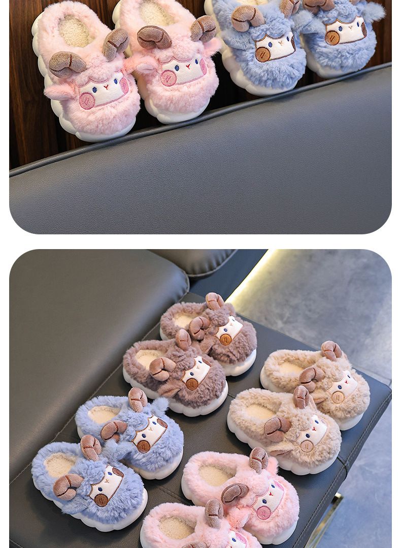 Pantofole di peluche per bambini, calde e morbide, antiscivolo, invernali, per bambini e bambine, dai più piccoli ai più grandi (diversi colori e taglie)_voghion.com