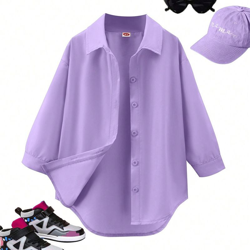 Παιδικά Ρούχα Άνοιξη και Φθινόπωρο Νέα Κοστούμια για Κορίτσια Μικρά και Μεσαία Παιδικά Μονόχρωμες Τιράντες + Σορτς + Μακρυμάνικο Μπουφάν Σετ Τριών Τεμαχίων_voghion.com