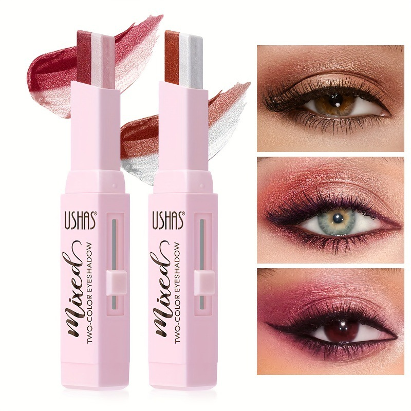 USHAS Two-color Eye Shadow Pen With Packaging_voghion.com