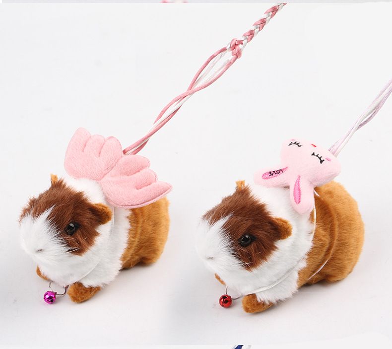 Cartoon Squirrel Anti Break Colorful Hamster Walking Dutch Guinea Pig Totoro Traction Rope_voghion.com