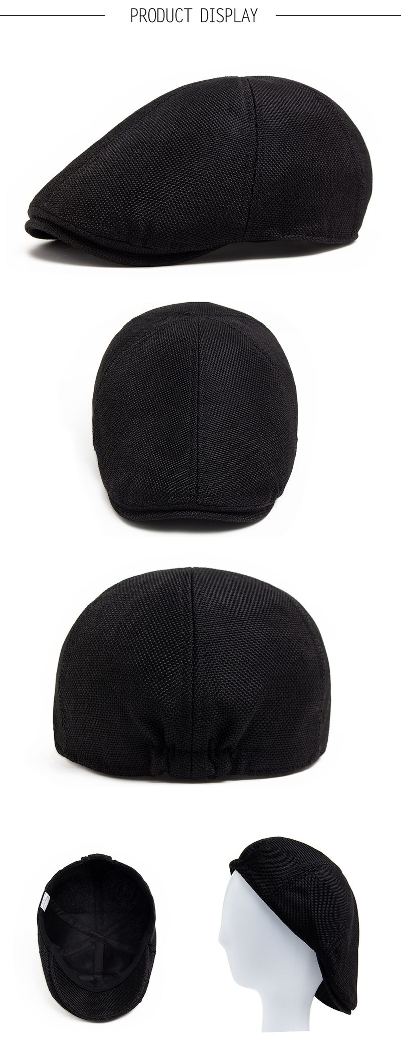 Yeni Gelenler Yeni Yaz Keten Bere Erkek Güneşlik Düz Şapka Kadın Moda Bereler Nefes Alabilir Gazeteci Şapkası Vintage Şapkalar Unisex_voghion.com