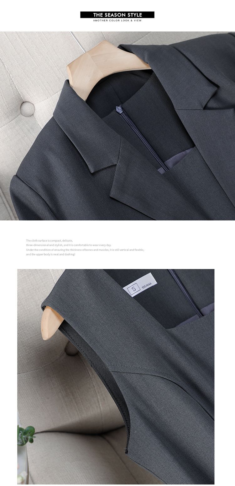 Naiste rõivad Pruun lühike ülikond jakk Naiste kevad- ja sügisriided Uus kallihinnaline vest seelik ülikond seelik_voghion.com