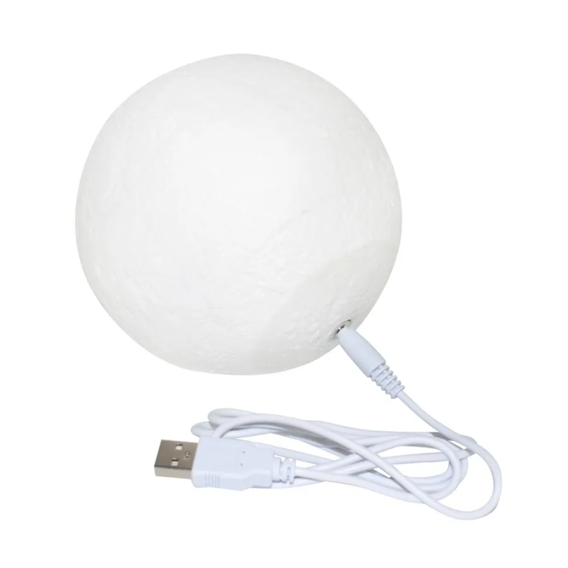 Veilleuse LED Lune étoilée – Batterie/USB, support, cadeau pour enfants, décoration de chambre en Europe_voghion.com