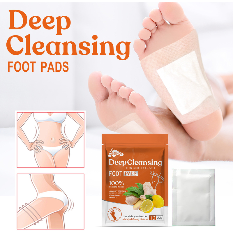 Ginger Beautiful Fußpflaster verbessert die Schlafqualität, lindert körperlichen und geistigen Entspannungsdruck, Fußpflege Fußpflaster_voghion.com