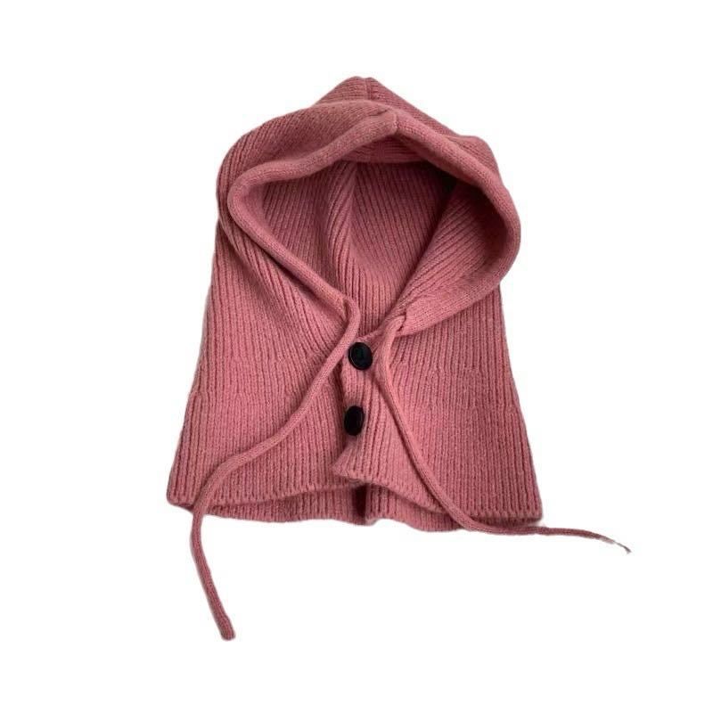 Barak coreano rafia per donna inverno caldo sciarpa combo coppia stile protezione orecchie cappello lavorato a maglia_voghion.com