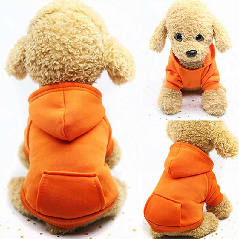Puppy Pet Hooded Sweatshirt Autumn Winter Two-legged Pocket Cat Dog Clothes_voghion.com