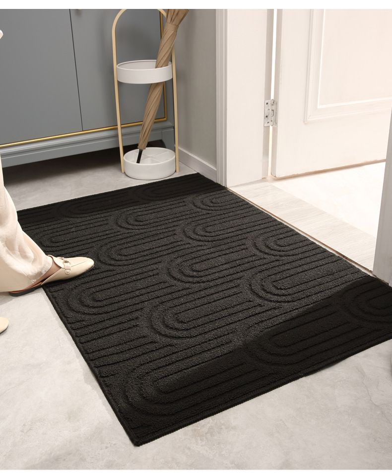 Home Textile Solid Color Entrance Door Mat Door Mat Home Entrance Porch Water Absorbing Dirt Resistant Non Slip Foot Mat Carpet_voghion.com