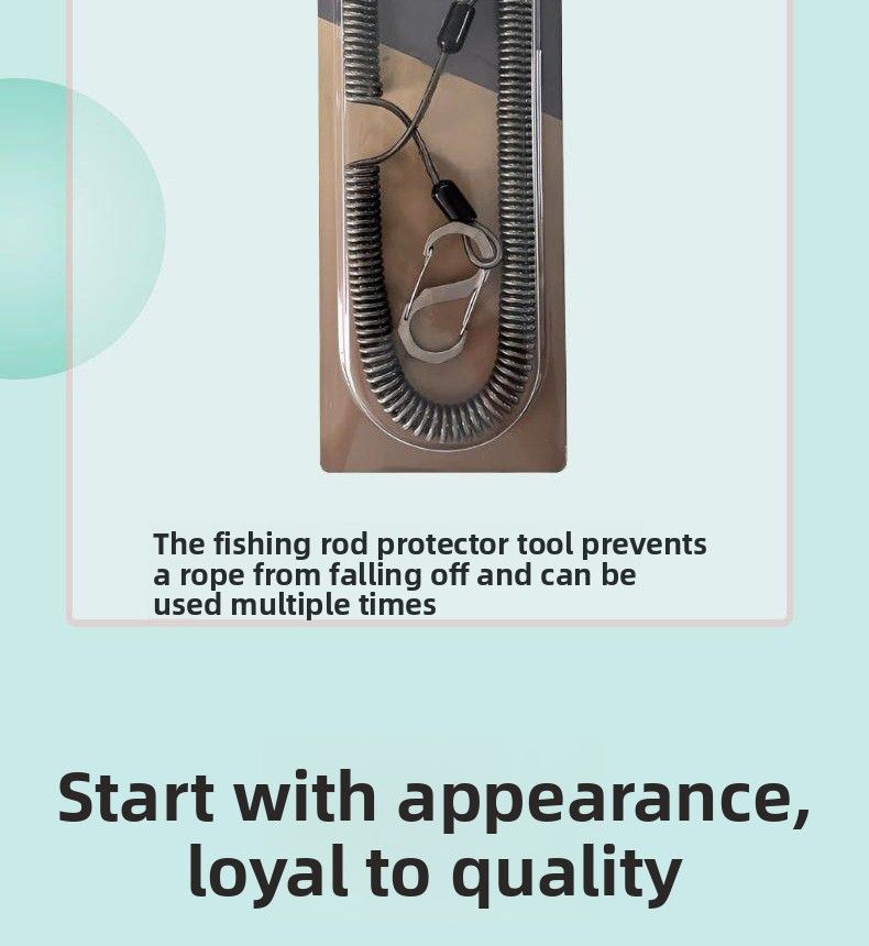 49 Strands Wire 1- 10m With S-Shaped Steel Telescopic Slip Rope Rod Fishing Box Hanging Buckle_voghion.com