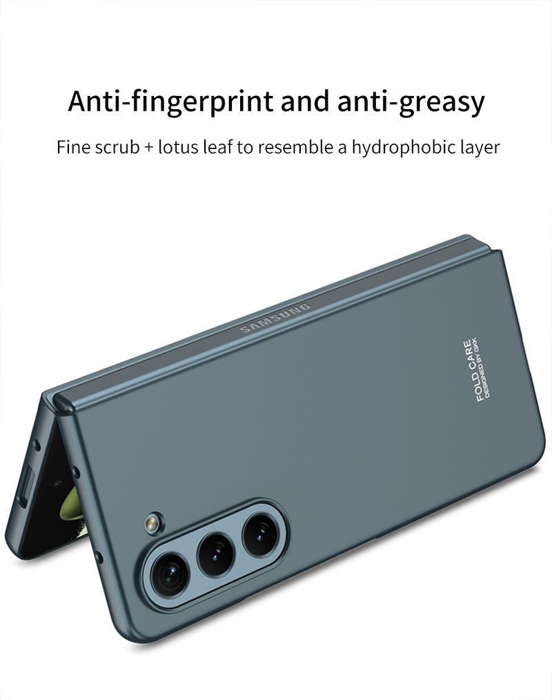 For Samsung Galaxy Z Fold 5 Luxury Business Smooth Elegant Anti Drop Phone Case Cover_voghion.com