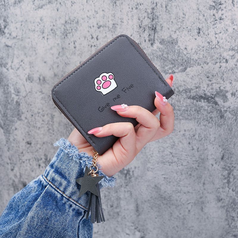 New Korean Style Wallet Women's Short Large Capacity Zipper Wallet All-Match Fashion Simple Clutch_voghion.com