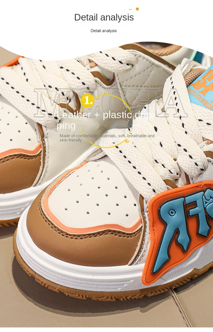 Scarpe basse, scarpe bianche piccole, scarpe casual, scarpe per bambini e bambine, scarpe per bambini grandi e quattro stagioni_voghion.com