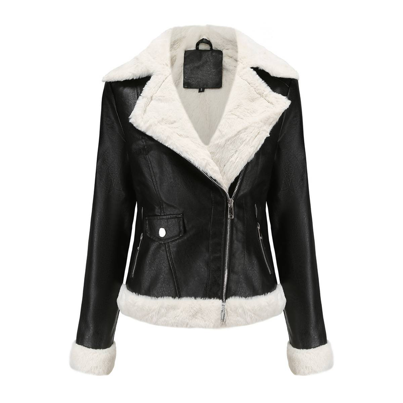 Neue langärmelige warme Reversjacke aus Wildleder für Damen im europäischen und n Pendler-Freizeitstil_voghion.com