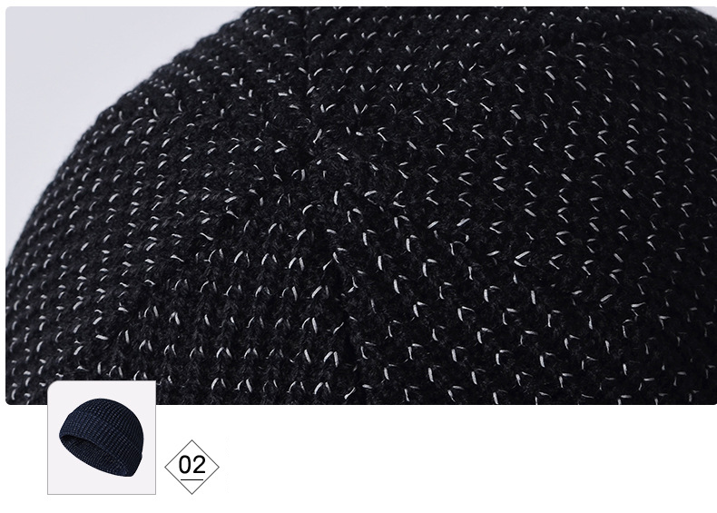 Unisex Nuetsreflektiv Seidstrickmütz Wanter Outdoor-Sportreflektivmütz Lafmütz Perséinlechkeetswarnmütz Melonmütz_voghion.com
