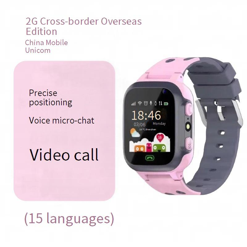 Moeder & Kinderen Telefoonhorloge Kinderpositioneringssmartwatch 5 Generaties 6 Meertalig horloge_voghion.com