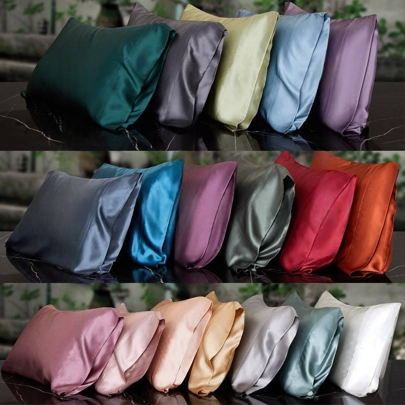 22 Momme 100% Mulberry Silk Pillowcase - Double-Sided Envelope Closure For Hair & Skin Protection (Standard/Queen/King Size)_voghion.com