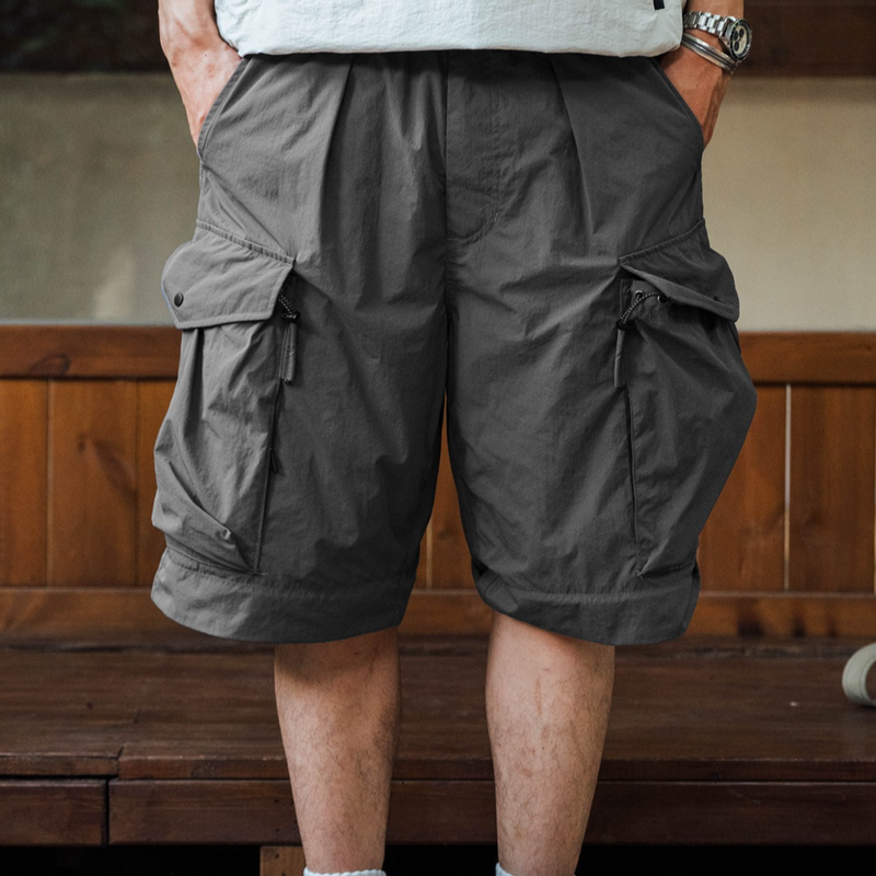 Men's Clothing Three Proof Quick Drying Detachable Workwear Pockets Outdoor Functional Loose Straight Trousers_voghion.com