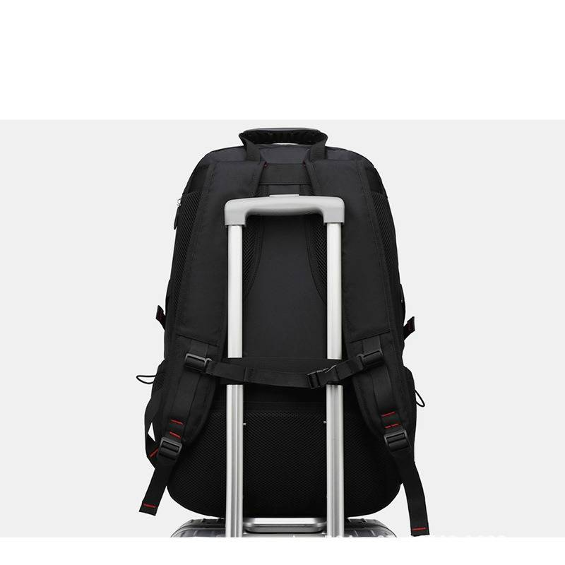 Men's Large Capacity Backpack With Shoe Compartment, Expandable Laptop Backpack For Travel, Outdoor Hiking, Water-Resistant Design (Sizes 50L-80L)_voghion.com
