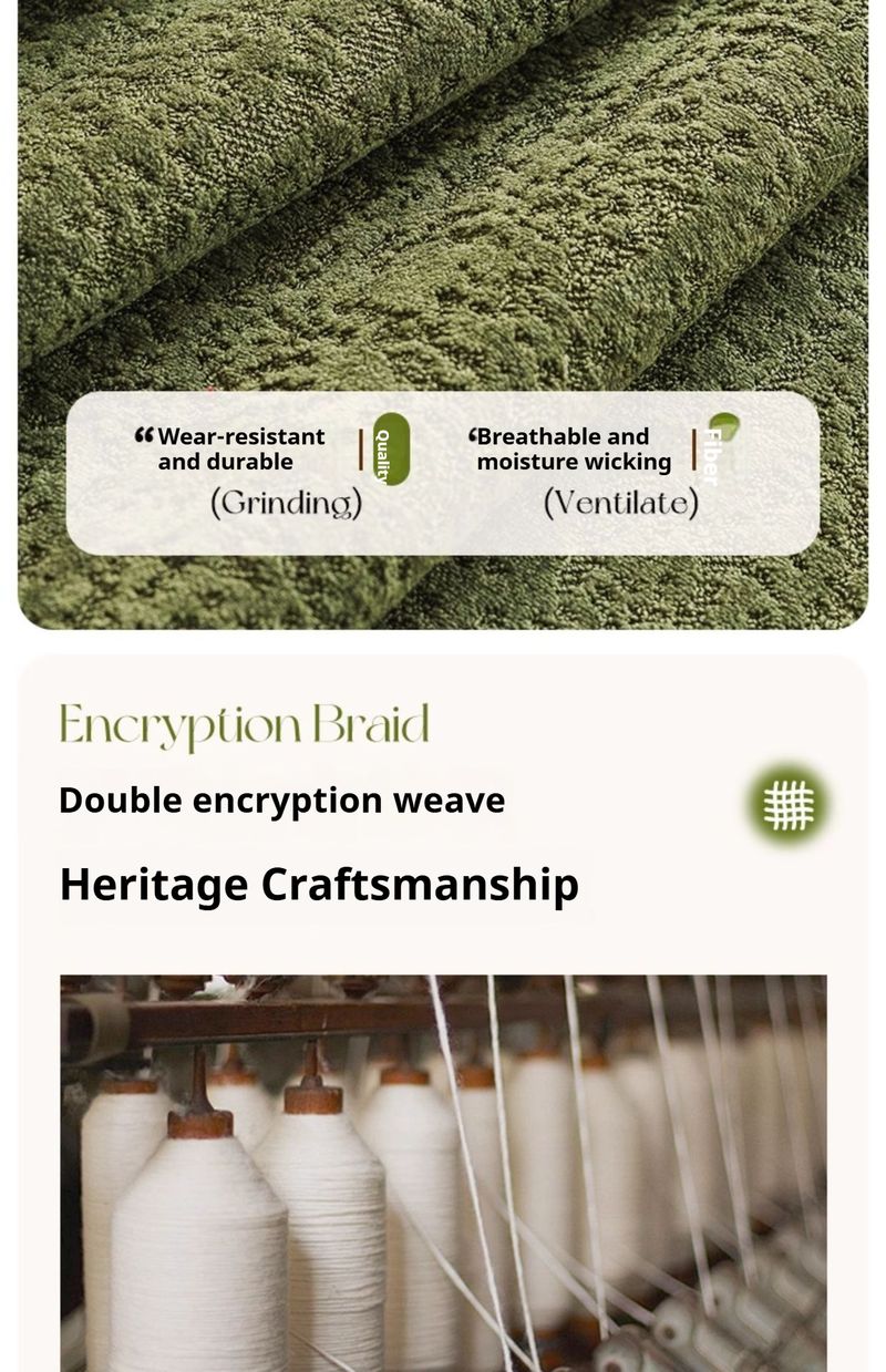 Chenille-Sofakissenbezug – Hochwertiges, rutschfestes Einteiler-Design (Vintage-Grün, Creme, Beige und mehr)_voghion.com