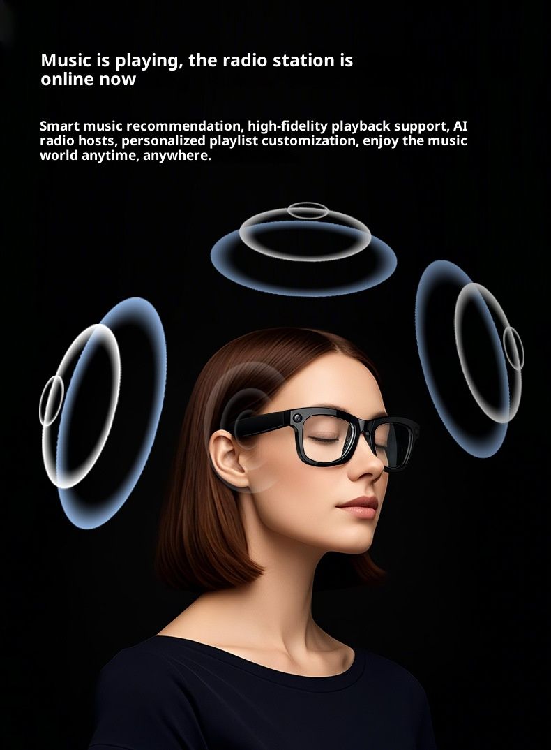 M01PRO Smart Glasses With AI Translation, 8MP Camera, Bluetooth Calling & Music, Voice Assistant, Anti-Blue Light/Sunglasses_voghion.com