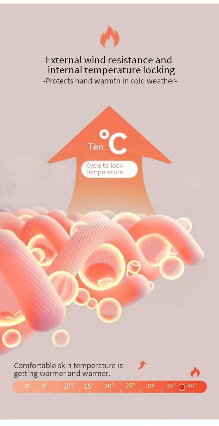 Guanti invernali unisex con touchscreen - Impermeabili, antivento e foderati in pile per ciclismo, corsa e uso quotidiano (nero/grigio/rosa)_voghion.com