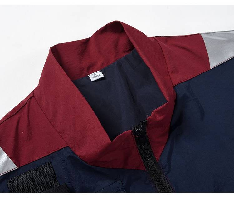 High-Visibility Safety Vest For Emergency & Volunteer Work - Lightweight Polyester Zip-Up With Multiple Utility Pockets_voghion.com