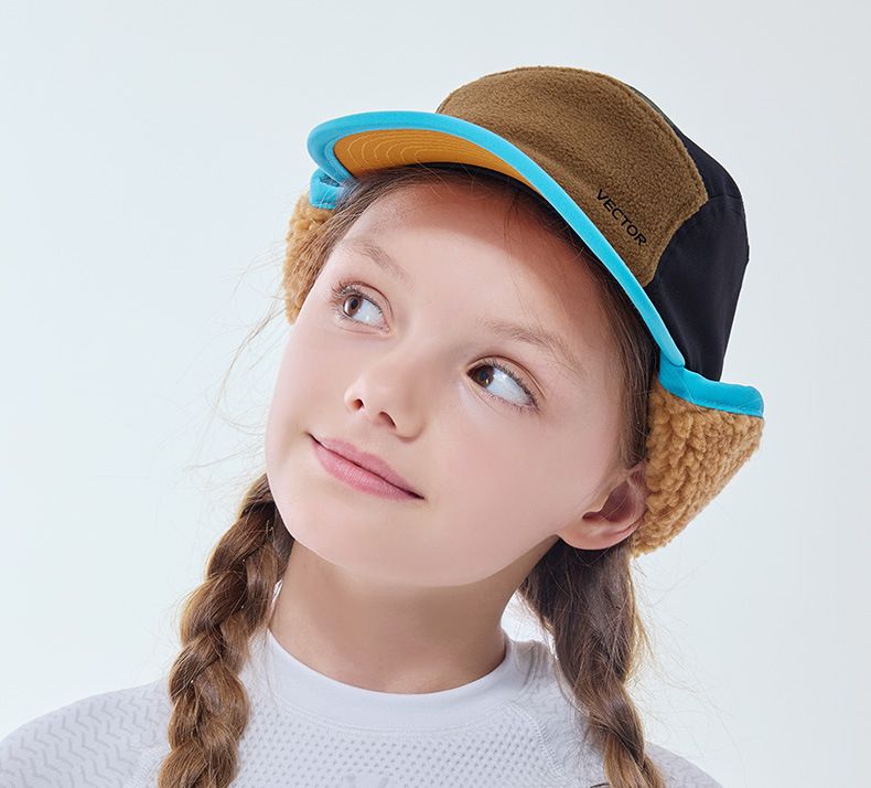 Casco da sci invernale con protezione per le orecchie foderato in pile per bambini e ragazzi, morbido e caldo, accessorio per sport all'aria aperta per il freddo_voghion.com