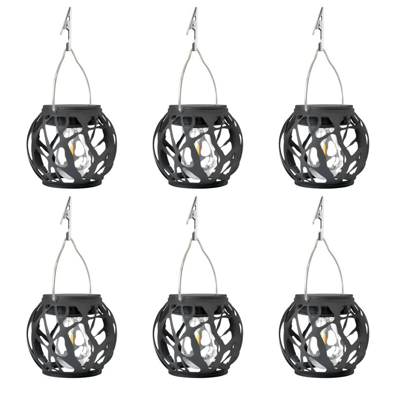 Adjustable Warm White Solar LED Lantern – 10W Hanging Light For Garden, Patio & Yard Decor 100LM, ABS Shell, Dimmable, IP65 Waterproof_voghion.com