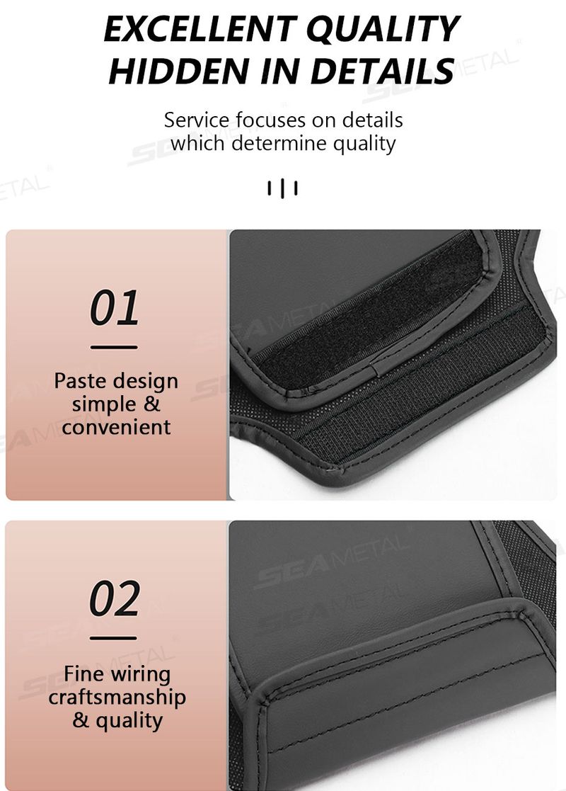 SEAMETAL Copricuscino per poggiatesta in similpelle di alta qualità, antipolvere, per poggiatesta, protezione per il collo, per accessori auto_voghion.com