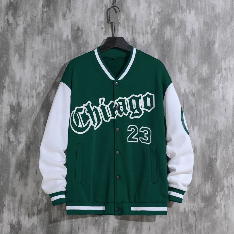 Men's Clothing Spring and Autumn fashion brand American high street Pu Shuai Youth Men's Baseball jacket men's loose casual jacket men_voghion.com