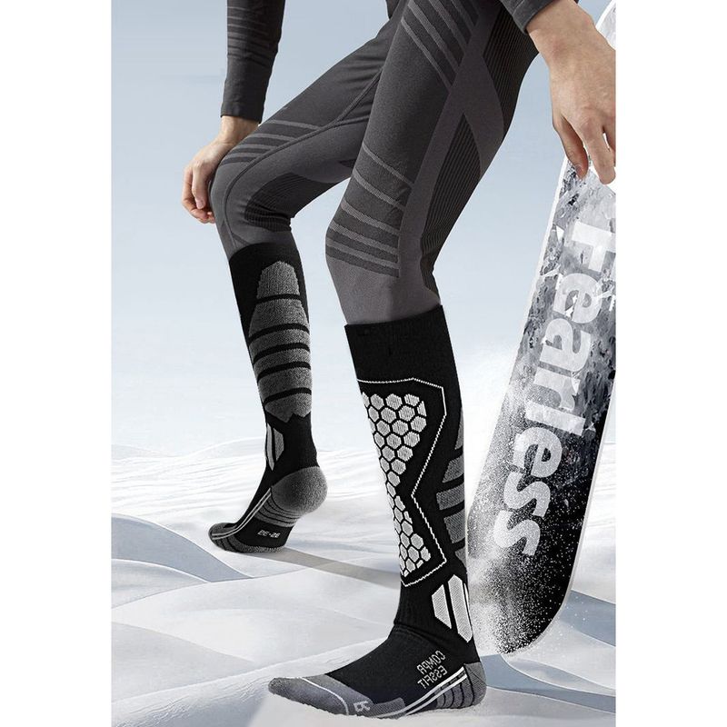 Profesjonalne skarpetki narciarskie męskie damskie zimowe do sportów na świeżym powietrzu wełniane długie pogrubione ciepłe i odporne na zimno_voghion.com