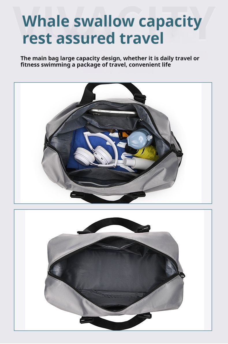 New Travel Storage Bag Luggage Storage Bag Oxford Cloth Handheld Large Capacity Dry Wet Separation Sports Fitness Bag_voghion.com