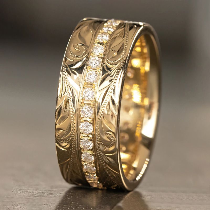 Cao Shi 2024 Wedding Wheat Ear Finger Fashion New Male Female Same Style Ring_voghion.com