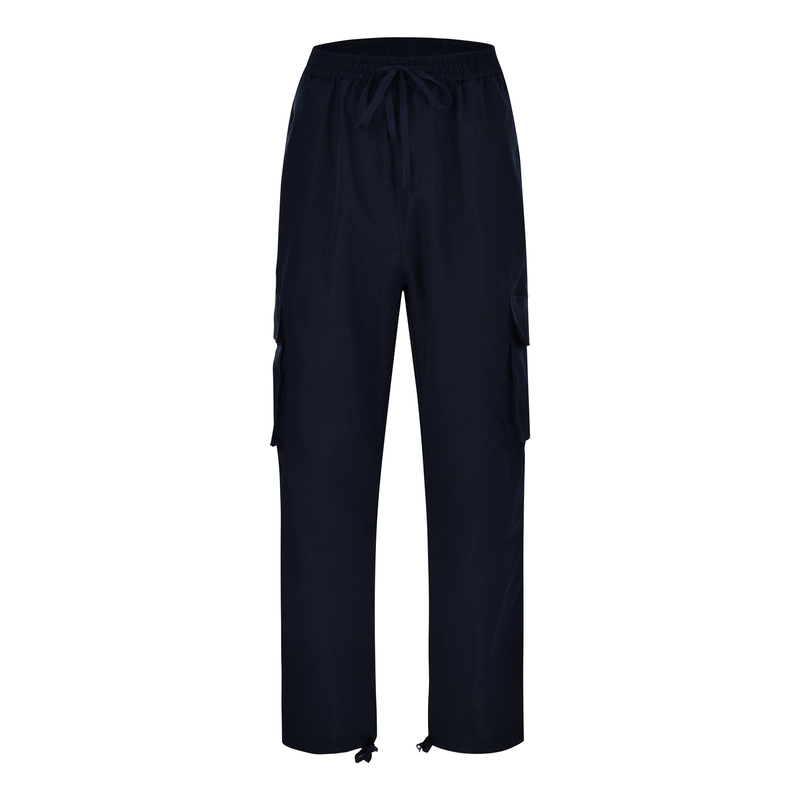 2023 herbst und Winter Neue männer Overalls Unabhängige Station Kordelzug Zipper Tasche Casual Hosen_voghion.com
