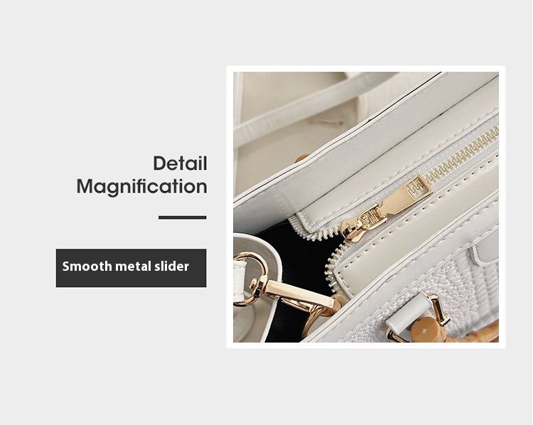 2024 New Tote Bag Women's Bag Foreign Trade Leisure Large Capacity Crocodile Pattern Bag Women's Bamboo Handbag_voghion.com