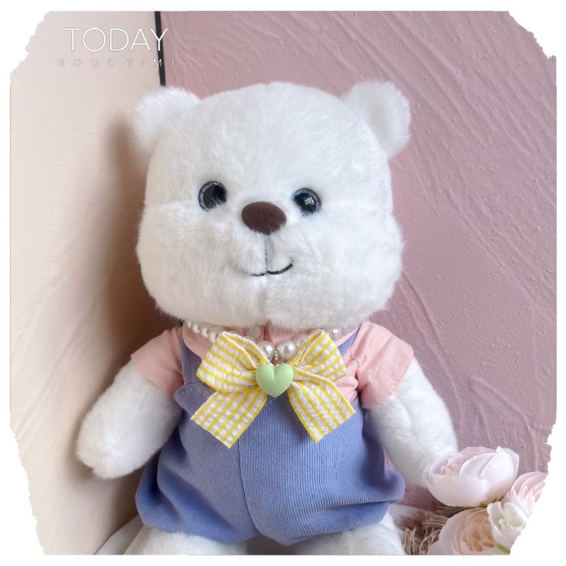Collana di perle regolabile per cani e gatti, con fiocco in colori a contrasto, accessori per il collo degli animali domestici_voghion.com