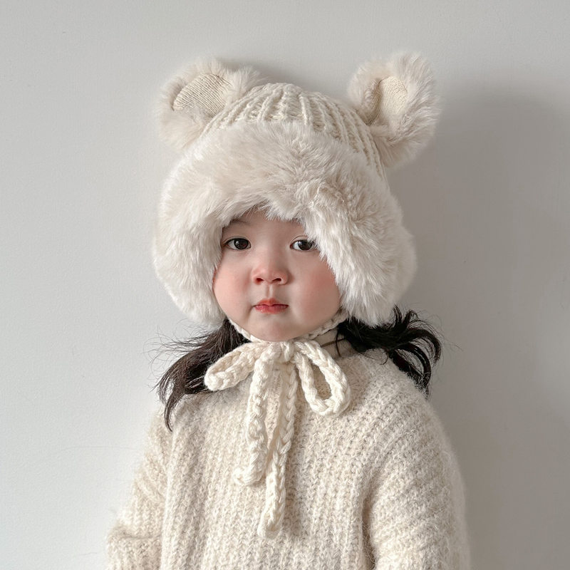 Cappelli per bambini Cappelli invernali per ragazze Pullover Plus Velluto Cappelli per orecchie da bambino per uomo e donna Autunno e inverno Cappelli Lei Feng per bambini spessi e caldi_voghion.com