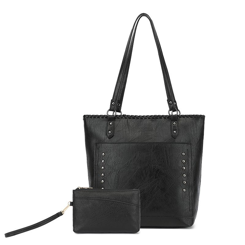 Guangzhou Women's 2025 New Simple Large Soft Leather High Capacity Shoulder Handheld Tote Bag Style_voghion.com